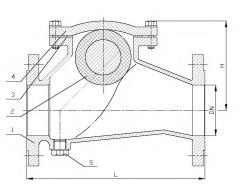 VANNES DE RÉTENTION EN FER FONDU   REF. CMO VALVES 31A.100.1211